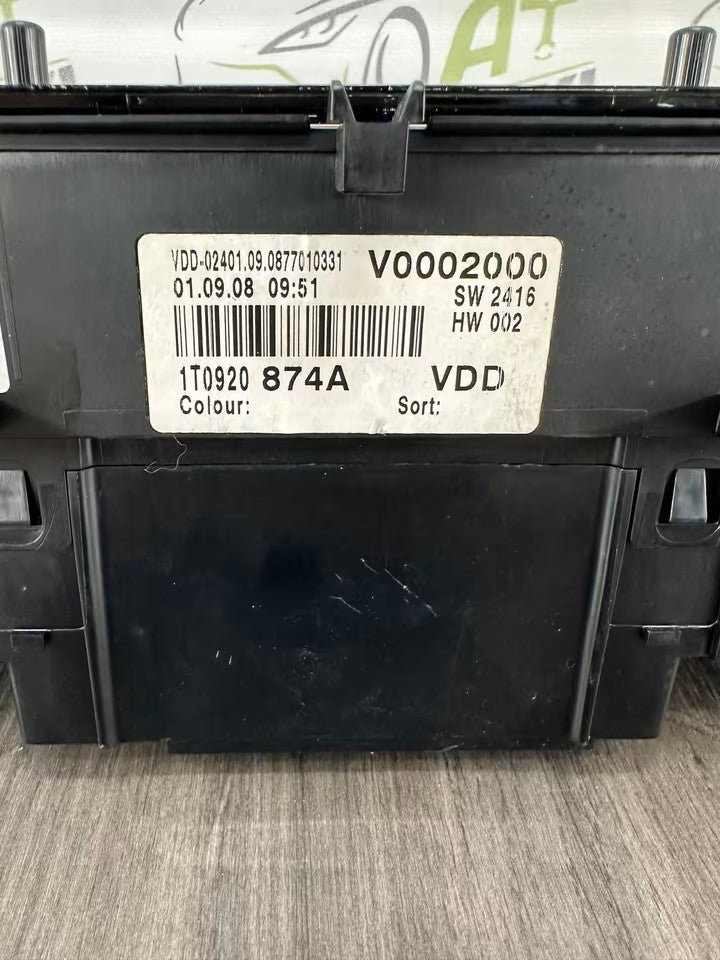 1T0920874A Tacho Kombiinstrument Vw Touran 1T Modell Diesel