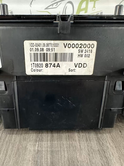 1T0920874A Tacho Kombiinstrument Vw Touran 1T Modell Diesel