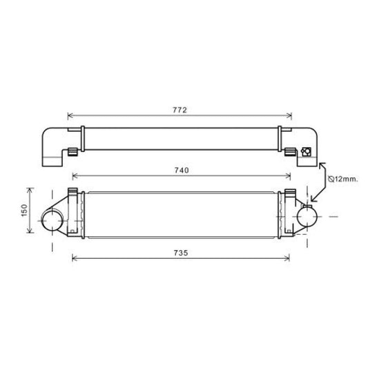 1 382 884 LADELUFTKÜHLER VOLVO S80/V40/V70 III DCA1141