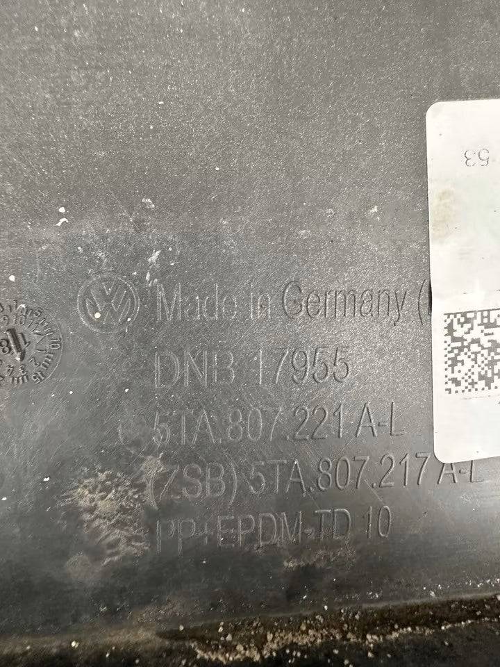 5TA807221A-L Stoßstange Vorne SRA 4-Pdc Vw Touran 5T Modelle
