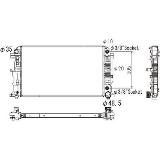 A 906 500 04 02 Kühler Motorkühlung für MERCEDES Sprinter 906 DCM3908