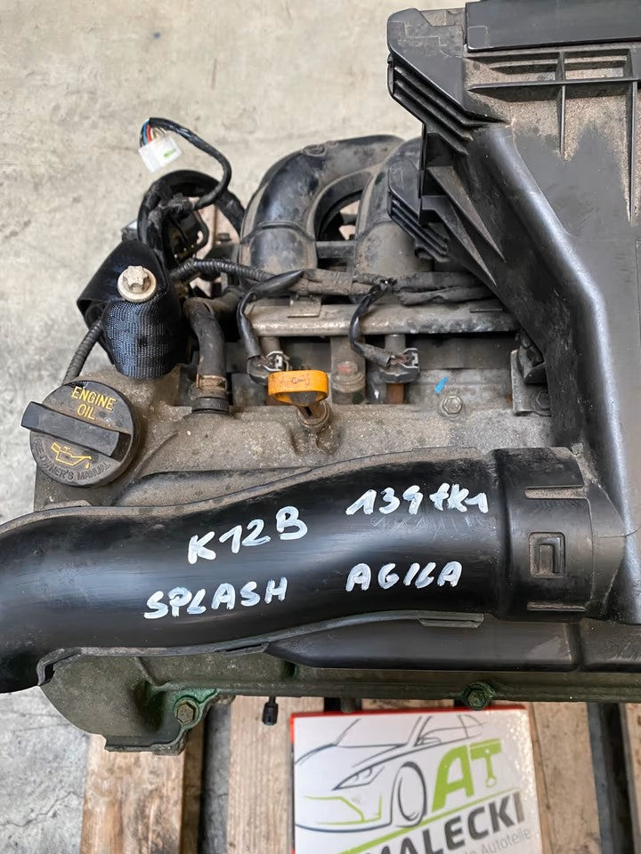 K12B engine 1.2 petrol Suzuki Splash Opel Agila 134000km