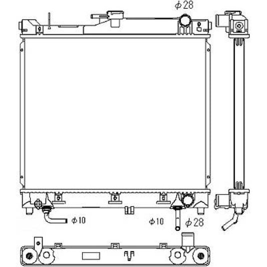 1770080A10 Kühler Motorkühlung für SUZUKI JIMNY 09/1998 DCM3117