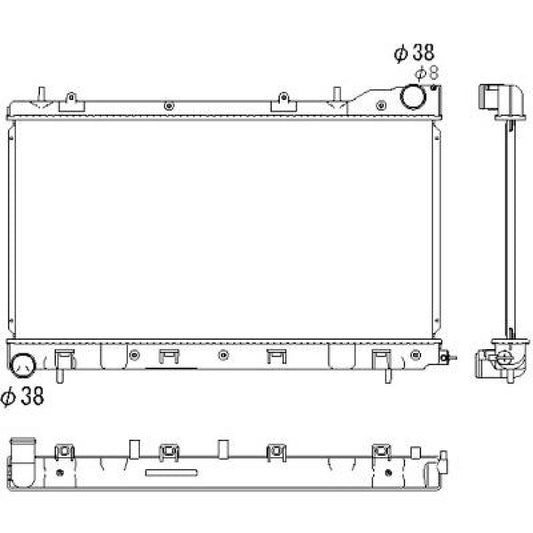 45111SA000 Kühler Motorkühlung für SUBARU FORESTER 09/2002 DCM3048