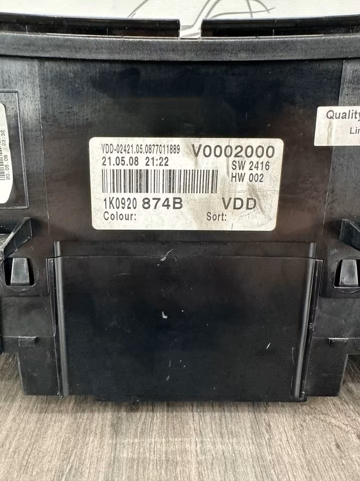 1K0920874B Tacho Kombiinstrument Vw Golf V 5 1K 5M 2,0 Tdi 221000