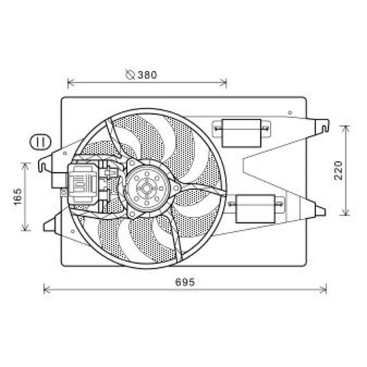 1151829 LÜFTER LÜFTER  FORD DCL1113