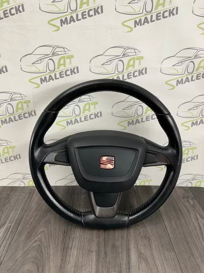 3 Speicher Leder Lenkrad Seat Ibiza 6J Modell 120000km