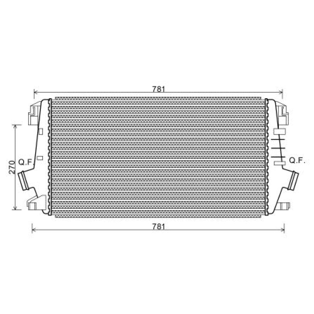 13267647 LADELUFTKÜHLER OPEL ASTRA -J 1.7 / 2.0 CD DCA1067
