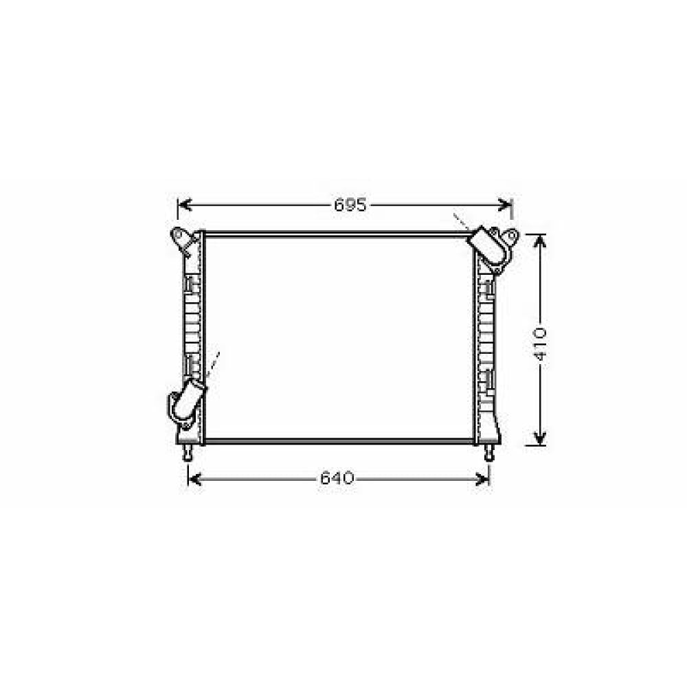 17101475554 Kühler Motorkühlung für BMW MINI COOPER S 03/2002 DCM1579