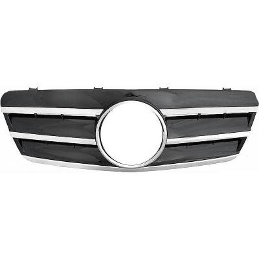 KÜHLERGRILL KPL.  DB W208, 97-02        CHROM/SCHWARZ 1625240
