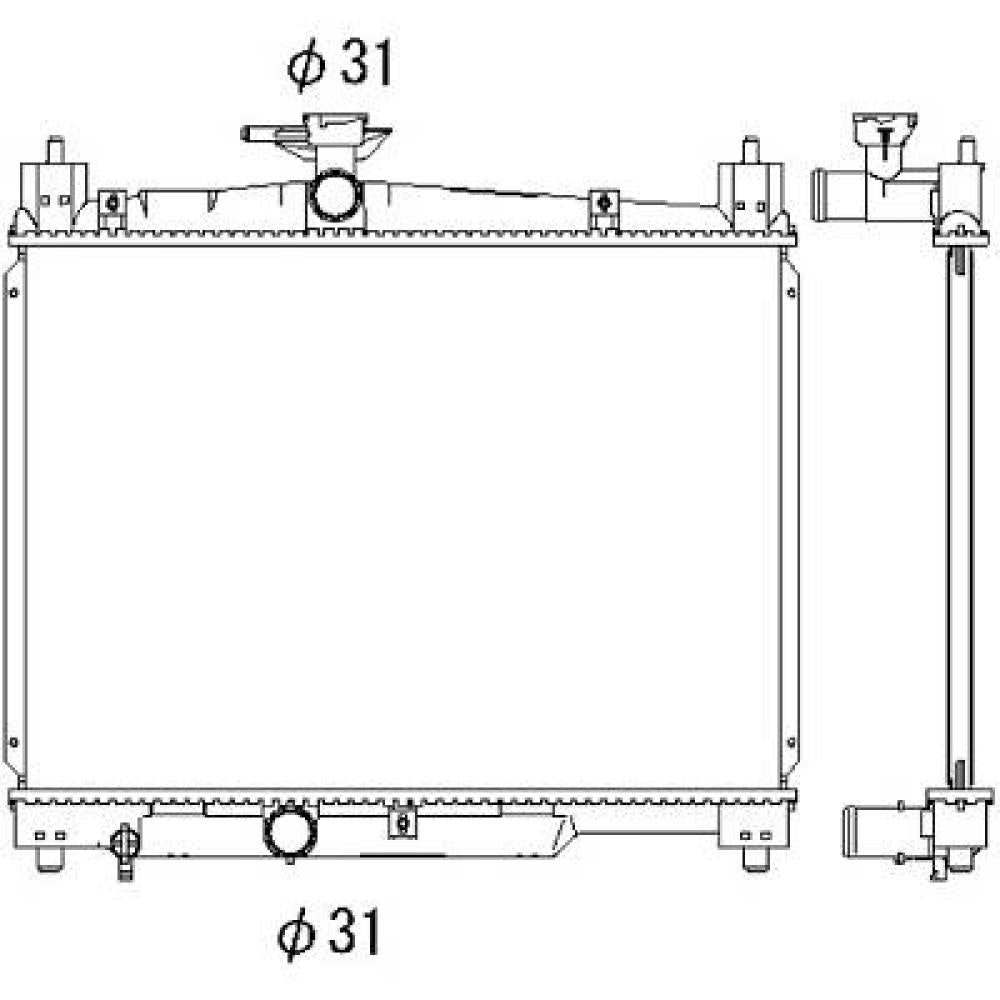 1640023080 Kühler Motorkühlung für TOYOTA YARIS 04/1999 DCM3210