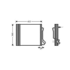 0001632V003 KONDENSATOR SMART City Coupe/Cabrio DCC1683