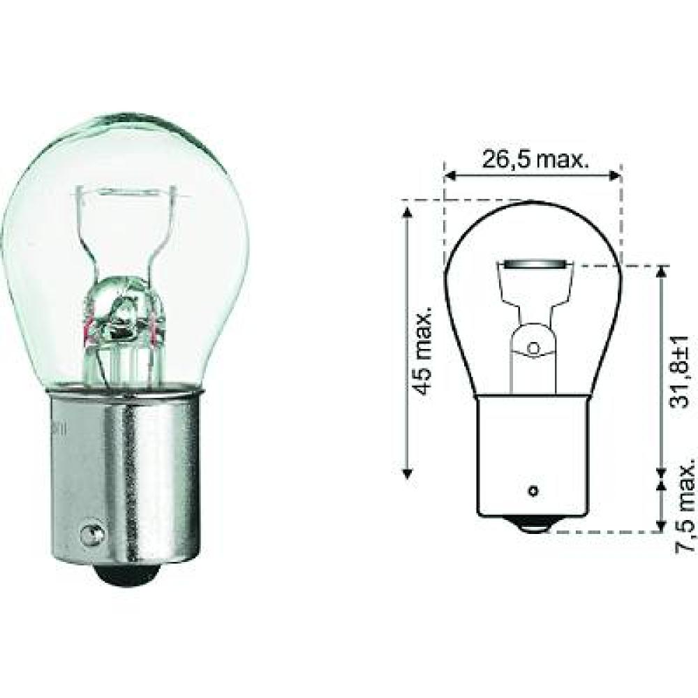 KDWHLO9589 P21W 12V 21W BA15s P21W Glühlampe   Halogen LID10047