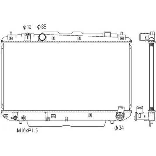 1640027060 Kühler Motorkühlung für TOYOTA RAV 4 20D, 2001 DCM3265