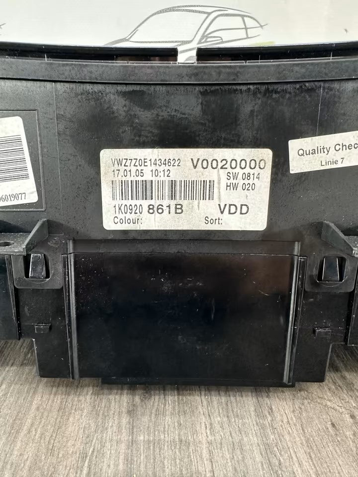 1K0920861B Tacho Kombiinstrument Vw Golf V 5 1K 5M 1,9 BKC