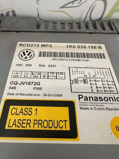 RCD210 MP3 Radio Cd Autoradio Vw Golf Passat Touran Eos 1K0035156