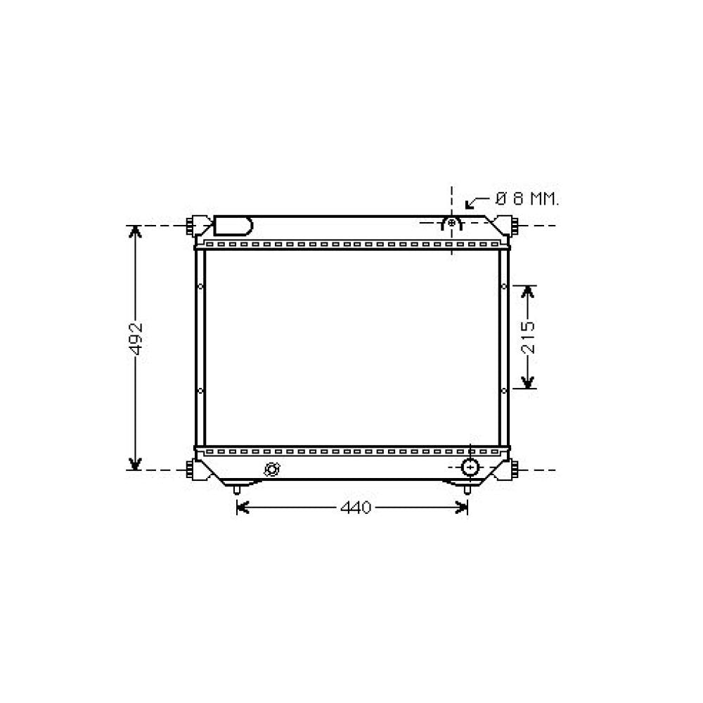 1770086CC2 Kühler Motorkühlung für SUZUKI VITARA 11/1997 DCM3091
