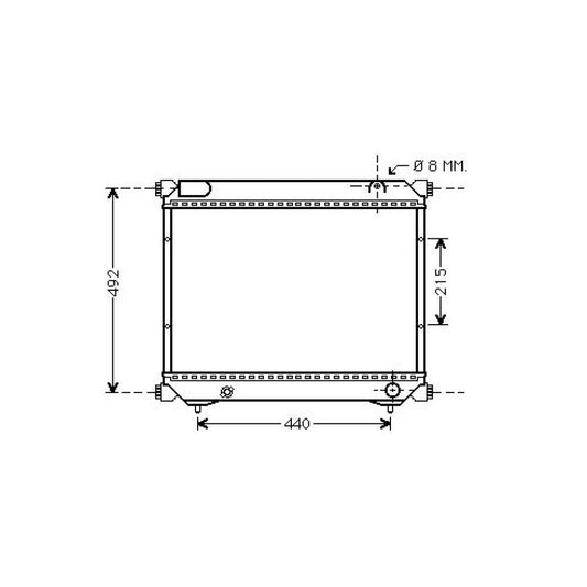 1770086CC2 Kühler Motorkühlung für SUZUKI VITARA 11/1997 DCM3091