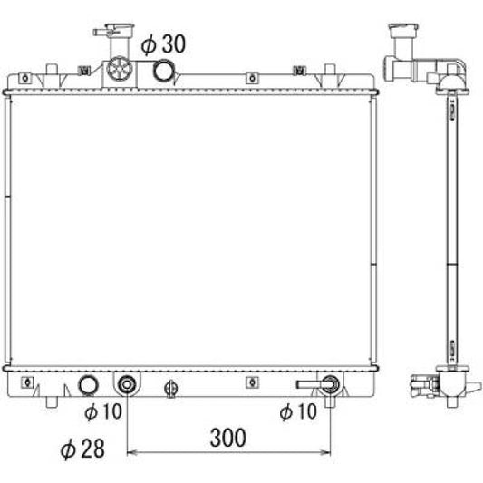 1770069L10 Kühler Motorkühlung für SUZUKI Swift 2010->> DCM3904