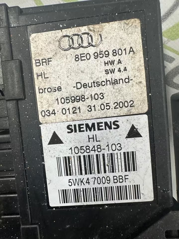 8E0959801A Fensterhebermotor Hinten Links Audi A4 B6