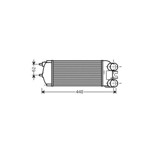 0384G5 LADELUFTKÜHLER CITROEN  XSARA PICASSO 1.6 DCA1084