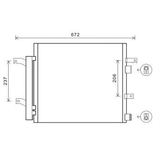 C2D18414 KONDENSATOR JAGUAR F-Type 10/2012->> DCC1982