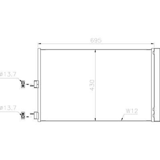 A0995001054 KONDENSATOR MERCEDES A-Klasse W176 DCC1976