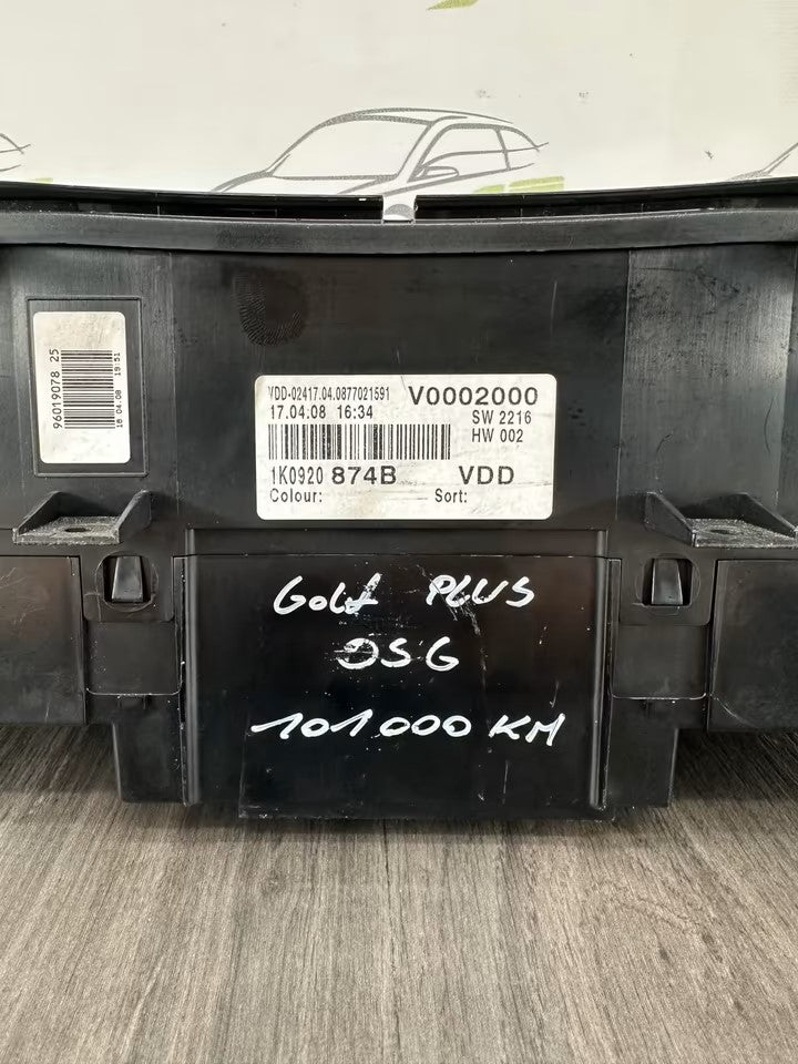 1K0920874B Tacho Kombiinstrument DSG Vw Golf 1K 5M 101000km
