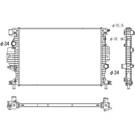 DG938005EA Kühler Motorkühlung für FORD Mondeo V 09/2014 DCM3943