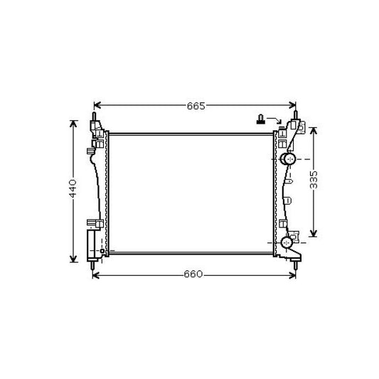 13399871 Kühler Motorkühlung für OPEL CORSA D 07/2006 DCM2671