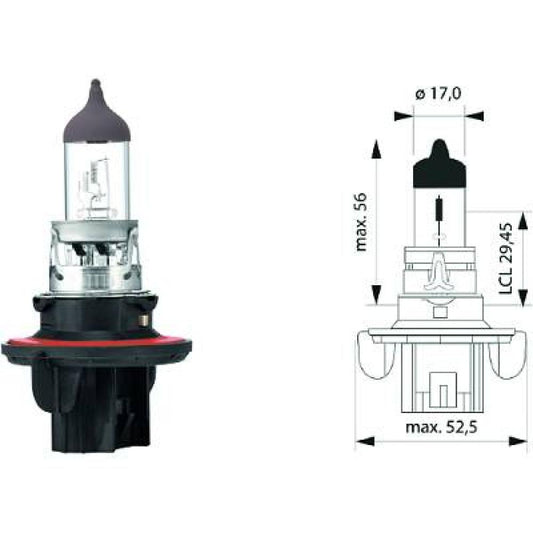 nan H13 12V 60/55W P26,4t H13 Glühlampe      Halogen LID10023