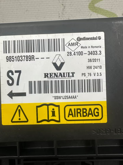 985103789R Airbag Steuergerät Renault Megane III