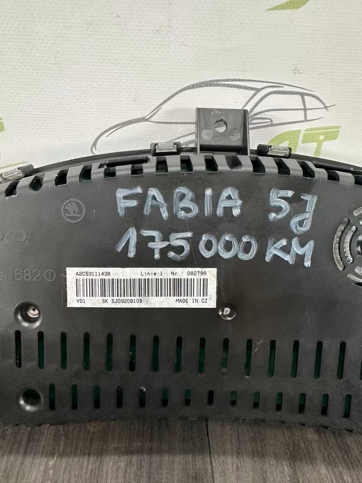 5J0920810B Tacho Kombiinstrument Skoda Fabia Roomster 1,2 BZG