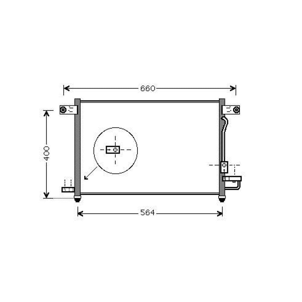 96469289 KONDENSATOR  DAEWOO CHEVROLET AVEO 03/2005->> DCC1883