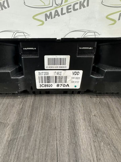 3C8920870A Tacho Kombiinstrument Vw Passat CC 2,0 Tdi 120000km