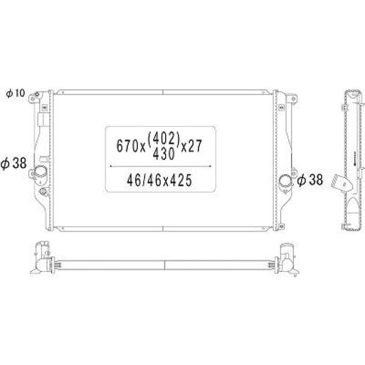1640026390 Kühler Motorkühlung für TOYOTA RAV 4 11/2005 DCM3288