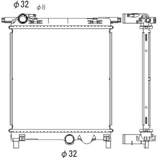 1S0 121 253 AA Kühler Motorkühlung für VW UP / Seat Mii  1,0i DCM3903