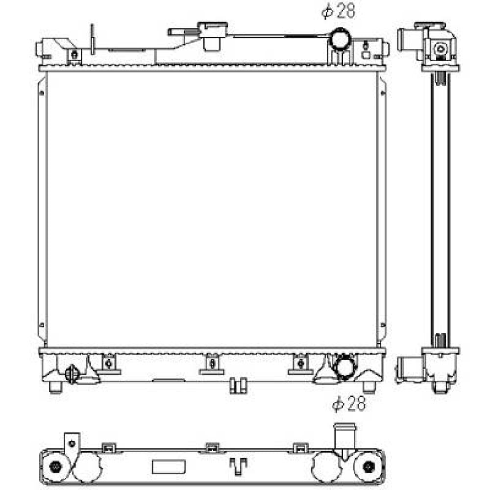 1770080A00 Kühler Motorkühlung für SUZUKI JIMNY 09/1998->> DCM3083