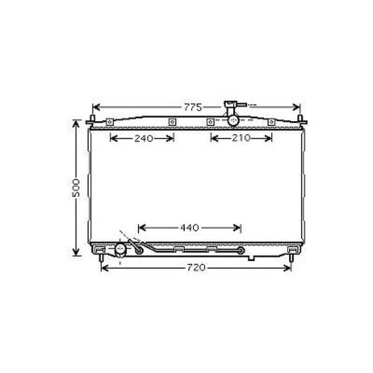 253102B100 Kühler Motorkühlung für HYUNDAI SANTA FE 10/2005 DCM3694