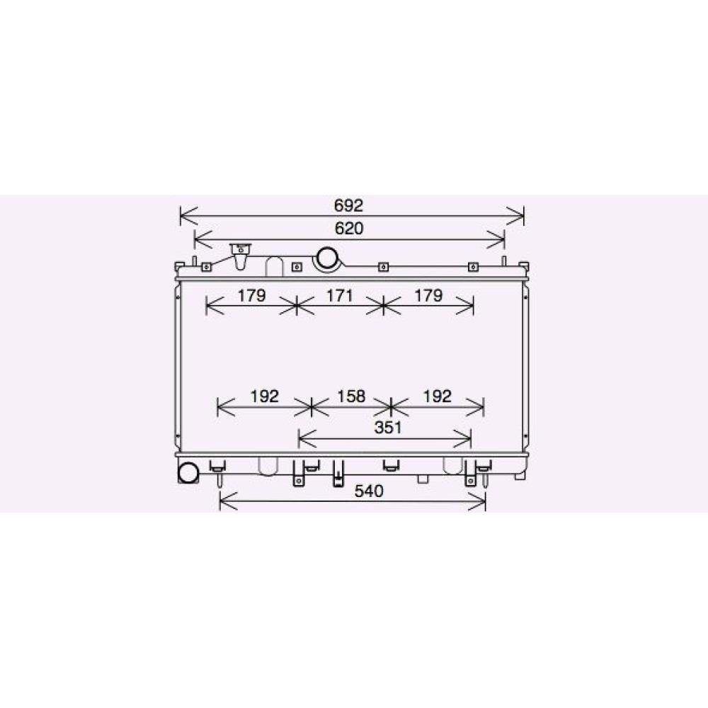 45111SG010 Kühler Motorkühlung für SUBARU Forester 03/2013->> DCM3929