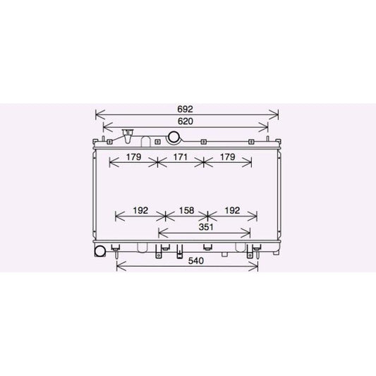 45111SG010 Kühler Motorkühlung für SUBARU Forester 03/2013->> DCM3929