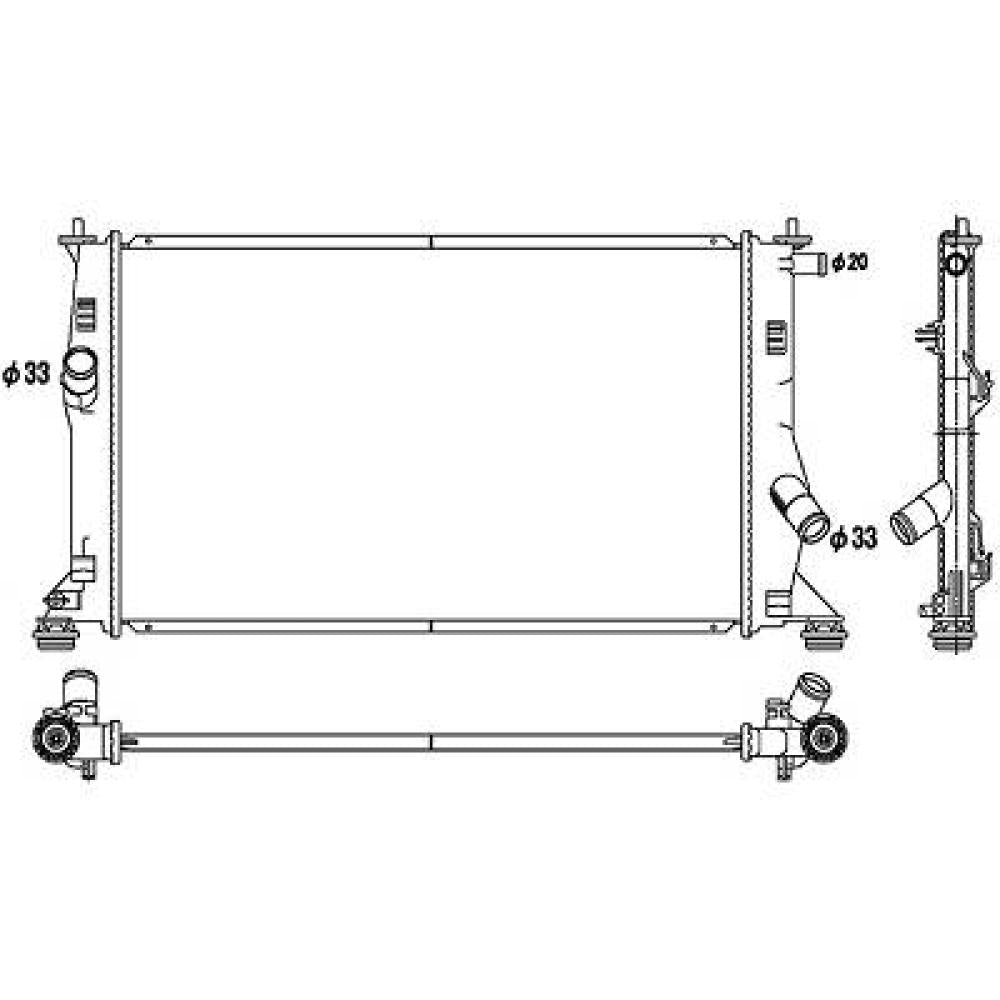 LFB1715200A Kühler Motorkühlung für MAZDA 5 02/2005-05/2010 DCM2263