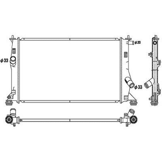 LFB1715200A Kühler Motorkühlung für MAZDA 5 02/2005-05/2010 DCM2263