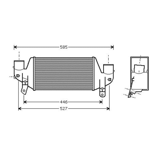 XS4Q9P440AB LADELUFTKÜHLER FORD FOCUS 1.8 TDI 08/98- DCA1085
