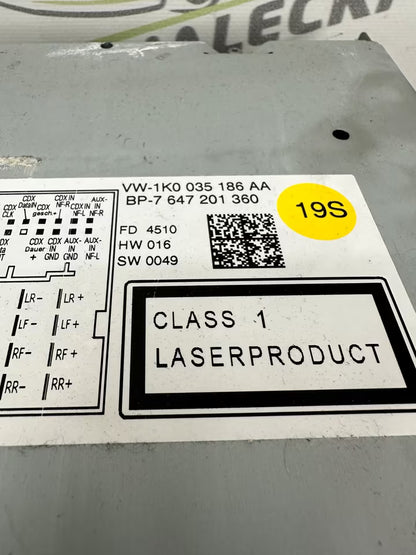 1K0035186AA Autoradio Radio Low EU Modell Vw Passat Eos Golf