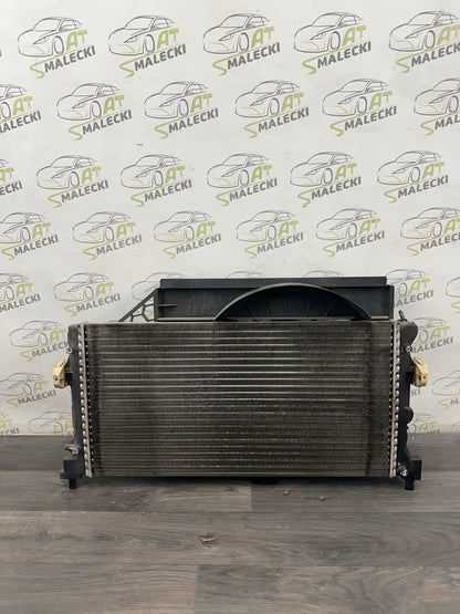 Water cooler radiator including fan Vw Polo 6R 1.2 CGP petrol engine 6R0