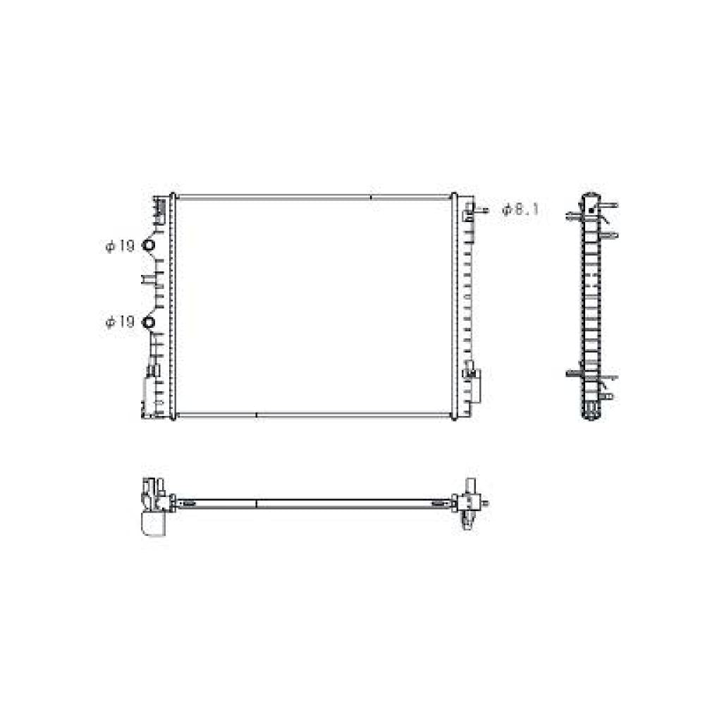 144610515R NIEDERTEMPERATURKÜHLER   , für RENAULT Clio III 0,9 TCe DCM3981