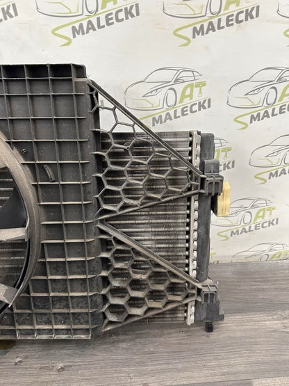 Water cooler radiator including fan Vw Polo 6R 1.2 CGP petrol engine 6R0