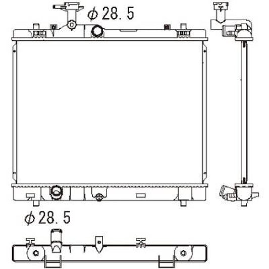 1770071L00 Kühler Motorkühlung für SUZUKI Swift 1.2 VVT/VVT DCM3895