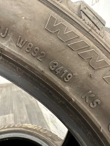 225 45 R17 winter tires 2 pieces Pirelli 5mm 3419 used
